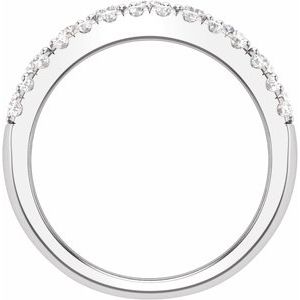 14K White 1 1/2 CTW Lab-Grown Diamond Anniversary Band