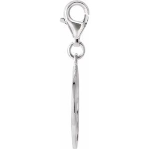 Sterling Silver Heart U Back™ Dog Lover Paw Charm