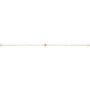 14K Yellow Celestial 6 1/2-7 1/2" Bracelet