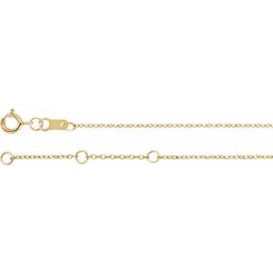 14K Yellow 1/10 CT Natural Diamond Bezel-Set Solitaire 6 1/2-7 1/2" Bracelet
