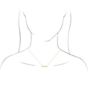 14K Yellow Petite Mama Script 18" Necklace