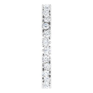 Platinum 9/10 CTW Natural Diamond Eternity Band Size 8