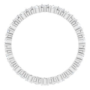 Platinum 9/10 CTW Natural Diamond Eternity Band Size 8