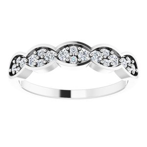 Platinum 1/4 CTW Natural Diamond Anniversary Band
