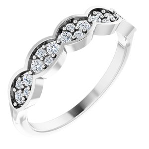 Platinum 1/4 CTW Natural Diamond Anniversary Band
