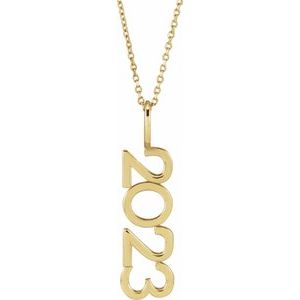 14K Yellow 2023 Year 16-18" Necklace