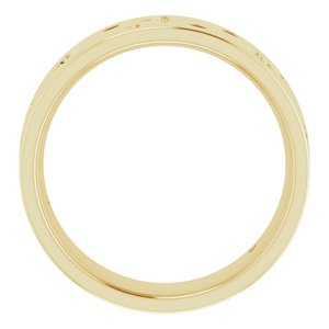 14K Yellow 1/8 CTW Natural Diamond Celestial Band