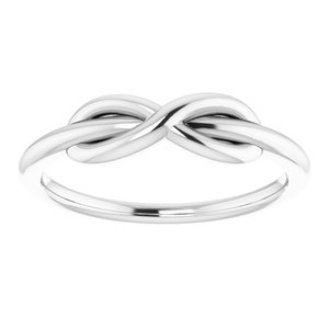 Sterling Silver Infinity-Inspired Ring