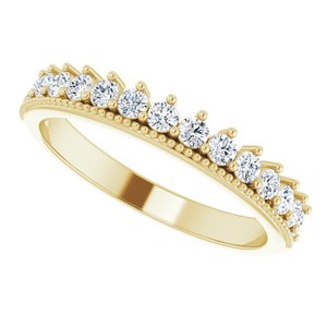 14K Yellow 1/2 CTW Natural Diamond Anniversary Band