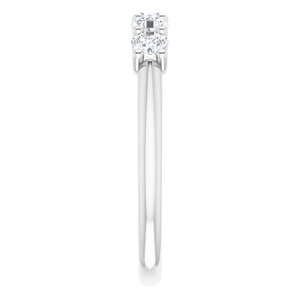 14K White 5/8 CTW Lab-Grown Diamond Anniversary Band