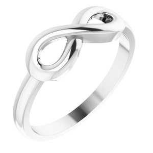 Sterling Silver Infinity-Inspired Ring