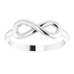 Sterling Silver Infinity-Inspired Ring