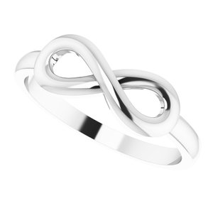 Sterling Silver Infinity-Inspired Ring