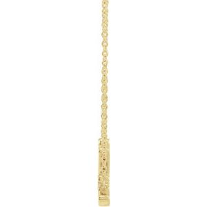 14K Yellow Believe 18" Necklace