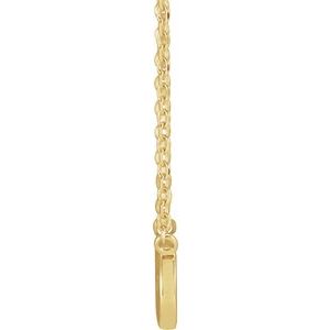 14K Yellow Faith Infinity 18" Necklace