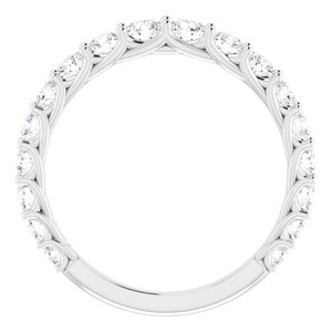 14K White 1 CTW Lab-Grown Diamond Matching Band