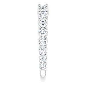 14K White 1 CTW Lab-Grown Diamond Matching Band